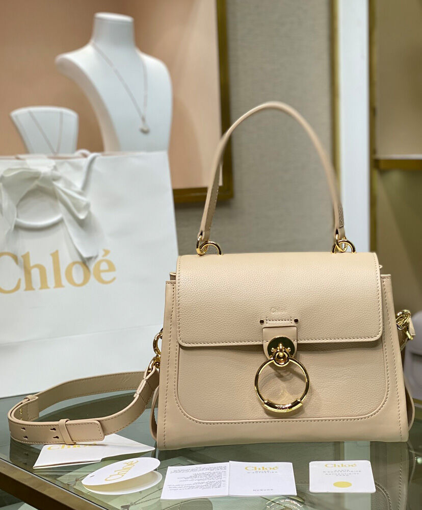 Chloe Small Tess Day Bag Shoulder Bag Cream